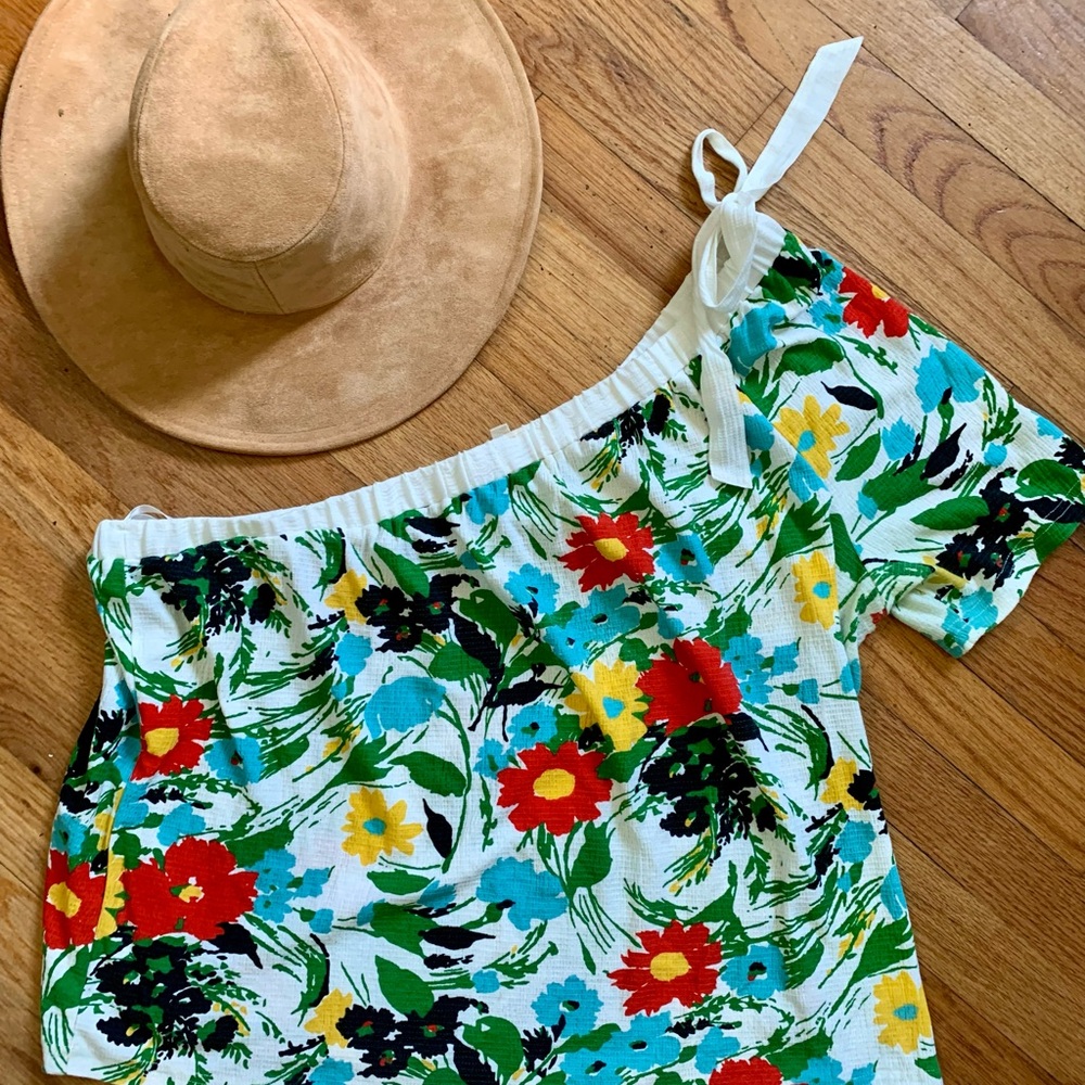 Floral Off-Shoulder Top - Multicolor